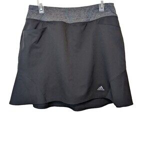 Adidas Women's Mini Golf Skort Black Athletic Sports Casual Pockets Size Medium